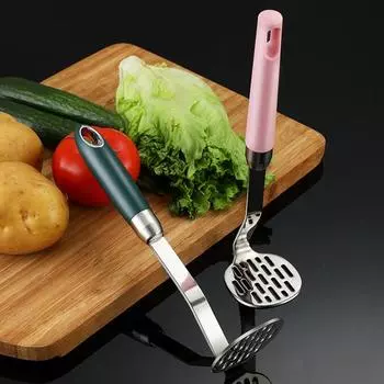 Картофельная давилка Yousheng, прочная, мелкоячеистая, утолщенная, из нержавеющей стали, ручной пресс, измельчитель детского питания, кухонный инструмент