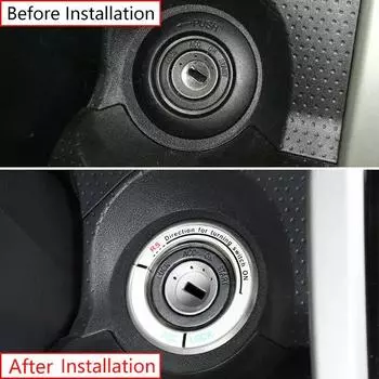 Полезная замена рамки переключателя зажигания, кнопка запуска, аксессуары, алюминиевый декор для автомобиля Toyota FJ Cruiser 07-2014 CHINA