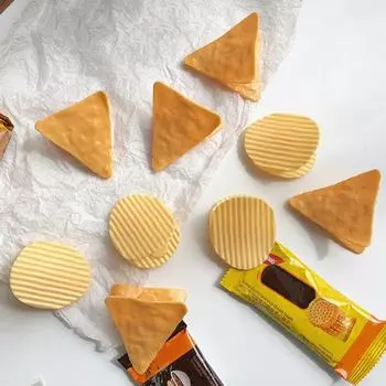 Полезная защита от протечек, сохранение свежести, широкое применение, форма картофельных чипсов, уплотнительный зажим для закусок, товары для дома, держатель для уплотнения еды triangle-5pcs жёлтый