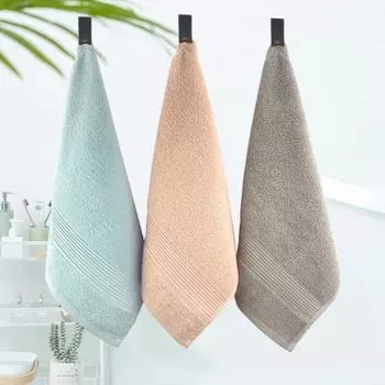 Полезное чистящее полотенце, сильное водопоглощение, мытье лица, пушистая текстура, полотенце для рук из чистого хлопка для школы синий