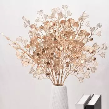 Полезное моделирование ветки в форме сердца сплошной цвет украсить золотистый