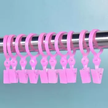 Полезное, плавное скольжение, широкое применение, удобный зажим для занавески для душа, подвесной зажим, пряжка для занавесок для ванной комнаты белый