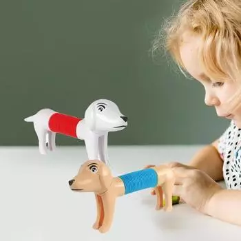 Полезная растягивающаяся самодельная телескопическая растягивающаяся трубка-фиджет для снятия стресса, игрушка-антистресс для мальчиков и девочек