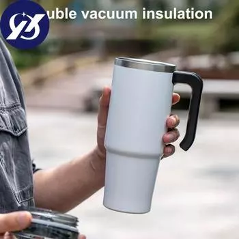 Полезное сохранение тепла, сохранение тепла, устойчивая к ржавчине, автомобильная термостойкая соломенная чашка для кофе из нержавеющей стали, поставка на открытом воздухе, чашка для чая с молоком 600ML темно-серого