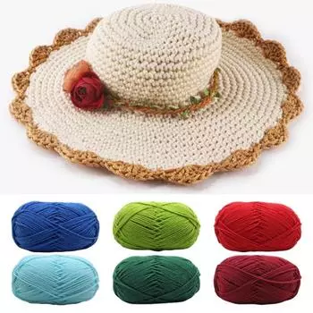 Полезные аксессуары для кожи, вязаная крючком трикотажная пряжа, 4 слоя, ручная работа, шерстяная линия для вязания своими руками для швейного магазина чёрный