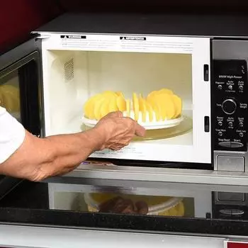 Полезные безмасляные компактные здоровые закуски своими руками, домашняя машина для запекания картофельных чипсов с резаком для домашнего лотка для картофельных чипсов Sets