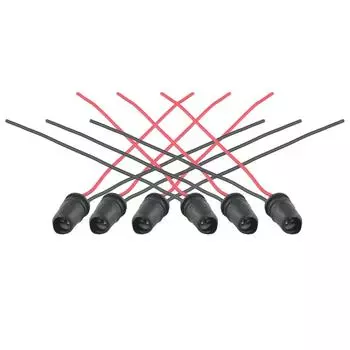 Полезные новые круглые розетки W5W Auto Base для держателя лампы мотоцикла, круглые розетки из мягкой резины 10 шт., черные CHINA