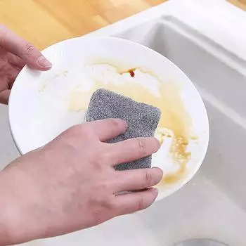 Полезные принадлежности для уборки кухни Набор для уборки дома Двусторонняя губка для уборки Чистящие губки Инструменты для уборки дома 1pc серый белый