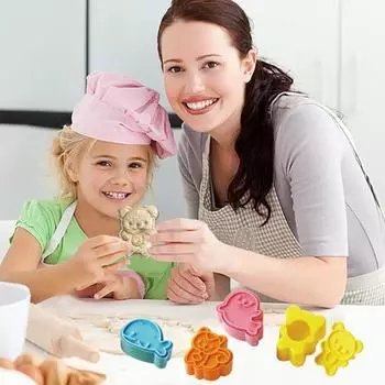 Полезные трудосберегающие DIY многоразовые кухонные инструменты для резки печенья для детского сада, форма для выпечки