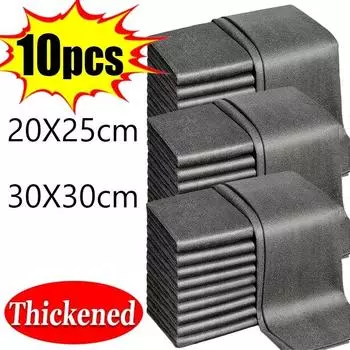 Полезные вещи для кухни 10 шт. Чистящая тряпка для мытья посуды бытовая ткань для мытья зеркал Микрофибра Товары для окон автомобиля 1PC