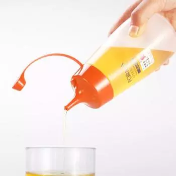 Полезные весы, водонепроницаемая гибкая бутылка для заправки салата, кухонные принадлежности, диспенсер для соуса оранжевый