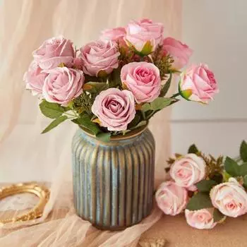 Полезный цветок из искусственного шелка, реалистичный, устойчивый к ультрафиолетовому излучению, не требует полива белый