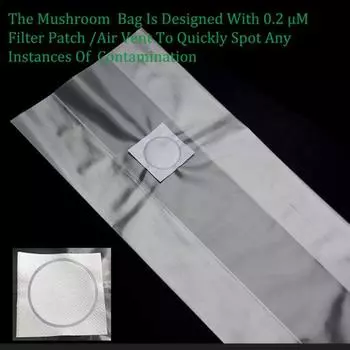 Полезный дышащий, не легко деформируемый, устойчивый к окислению горшок для выращивания грибов для садоводства, сумка для посадки 15*35cm