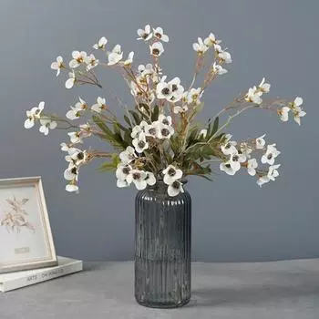 Полезный искусственный цветок сливы, не выцветающий, тонкая работа, сделай сам белый