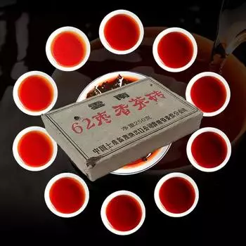 Полезный китайский черный чай в кирпиче: 250 г зрелого чая пуэр с зизифусом 250g