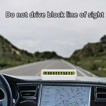 Полезный компактный размер, постоянный контакт, многоцелевой пресс, карта временной парковки, автомобильные принадлежности, карта с номером телефона чёрный