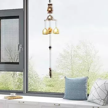 Полезный красивый металлический уличный подвесной колокольчик для двора A