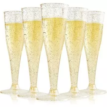 Полезный кубок емкостью 4,5 унции/135 мл, легкий и с тонким дном, чтобы развлекать гостей золотистый