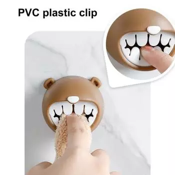 Полезный, легкий доступ, экономит место, не падает, не требует сверления, мультяшный органайзер для полотенец, полка для принадлежностей для ванной комнаты коричневый