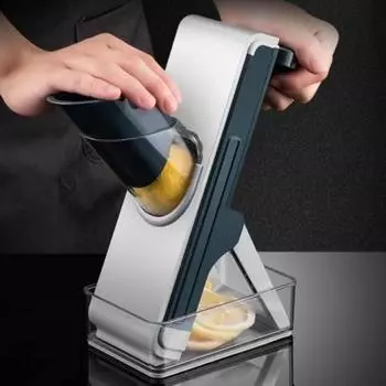 Полезный многоцелевой кухонный инструмент, экологически чистый резак для фруктов и овощей, бытовой резак для овощей синий