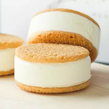 Полезный набор сэндвичей с йогуртом и маслом из 6 штук, сахар из рисовой свеклы в подарок, 1 шт., 37 г, диаметр 5 см, мука, без глютена, Подарок на конец года, подарок, заказ,