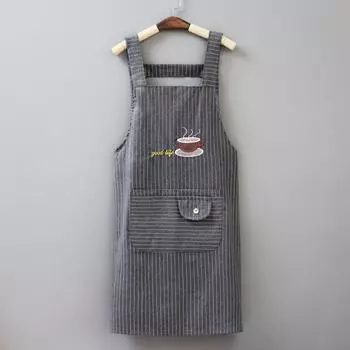 Полезный не выцветающий быстросохнущий хлопковый фартук для протирания рук с большим карманом для протирания рук шеф-повара кофейный