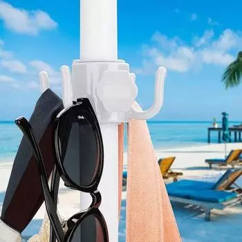 Полезный портативный компактный многоцветный четырехфутовый крючок для зонта, аксессуар для наружного зонта, аксессуар для зонта синий