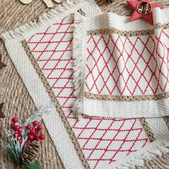 Полезный прочный дышащий коврик для стола прямоугольная кухонная обеденная тарелка для дома G