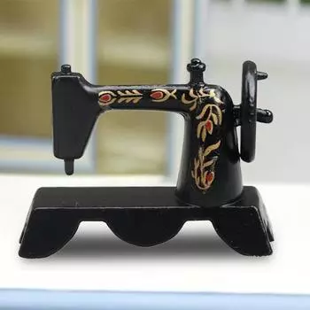 Полезный реалистичный вид, добавляющий атмосферу, сплав, кукольный домик, швейная машинка, мини-модель мебели, принадлежности для развлечений, орнамент