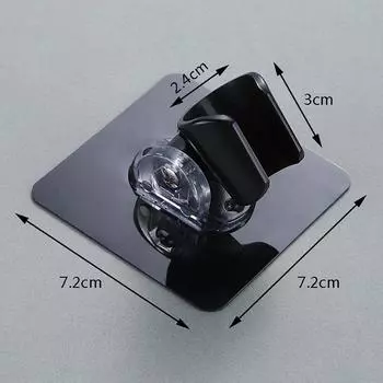 Полезный регулируемый полированный самоклеящийся ручной держатель для душевой лейки без сверления подставка для душевой лейки регулируемый без перфорации прозрачный