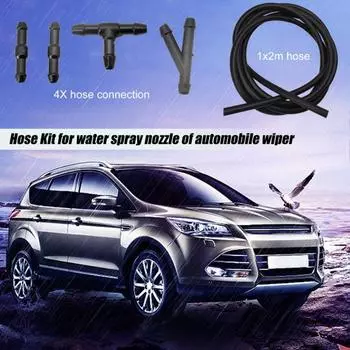 Полезный шланг для насадки омывателя, высокая прочность, долговечность, простота в использовании чёрный