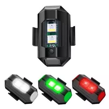 Полезный стробоскоп, супер яркий, трехцветный, водонепроницаемый чёрный