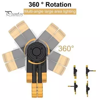 Полезный светодиодный рабочий фонарь с высоким люменом, удобный для переноски, портативный светодиодный рабочий фонарь, аварийный фонарик, аксессуары для кемпинга жёлтый