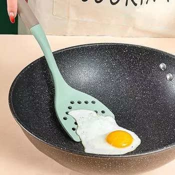 Полезный термостойкий набор кухонных принадлежностей из силикона для защиты окружающей среды, кухонная утварь для домашней кулинарии, лопаточка C