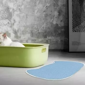 Полезный тонкий материал изготовления устойчивый к царапинам коврик для кошачьего туалета для котят для домашних животных для дома C розовый
