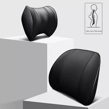 Полезный удобный легкий подголовник Pad Автомобильная подушка Талия Для автомобиля A чёрный