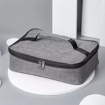 Полезный вкладыш для хранения тепла с ручкой, дорожный изолированный контейнер для хранения еды Bento, сумка, аксессуары для дома S серый