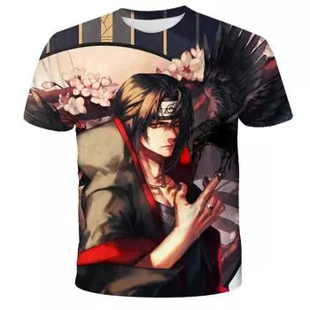 Полиэстер быстросохнущий Наруто мужской топ летняя повседневная удобная быстросохнущая дышащая детская футболка одежда XXS-6XL 12 XXS