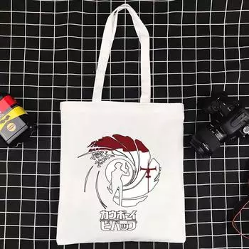Полиэстер Харадзюку Сумка для покупателей Япония Серия Женщины Легкие Складные супермаркеты Сумка для покупок Дикая сумочка Складная экосумка 24*26cm