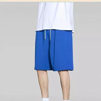 Полиэстер Ice Silk шорты мужские корейская версия свободного эластичного пляжного Five Minute среднего размера брюки 5XL