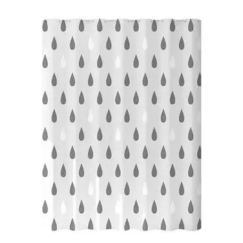 Полиэстер Водонепроницаемый ПЭВА Очень толстый Непроницаемый Быстросохнущий Экологичный Устойчивый к плесени Защита конфиденциальности Гигиеничный 80*180,greywaterdrop