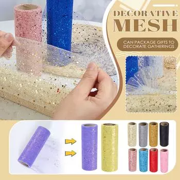 Полиэстеровая лента с фольгой в каждом рулоне для упаковки и украшения венков Swags Bows One Size золотой