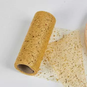 Полиэстеровая лента с фольгой в каждом рулоне для упаковки и украшения венков Swags Bows One Size золотой