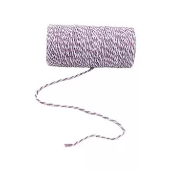 Полиэстеровая нить ярких цветов для привлекательных белых рождественских украшений для упаковки подарков своими руками