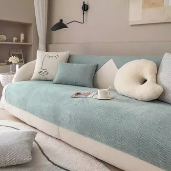 Полиэстеровая ткань, коврик для дивана, чистая поверхность, чехол на спинку, сплошной цвет, украшение для дома, подушка для гостиной, дивана 70x70cm 1pcs