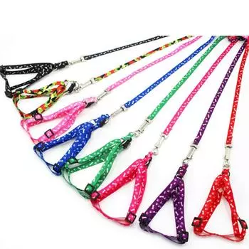 Полиэстеровый нагрудный ремень для домашних животных, мягкий дышащий поводок-веревка для средних и больших собак, кошек розовый