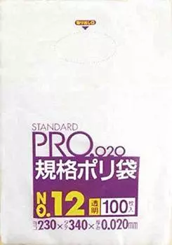 Полиэтиленовый пакет Sanipak LT12 Standard 12 прозрачный 100 листов LT12 Нет. (0,02)