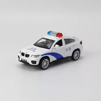 Police Simulation Alloy Car Model Children Toy For Collection Play And