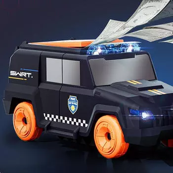 Полицейская машинка игрушечная электромобиль интерактивная детская модель малышей грузовик на день рождения