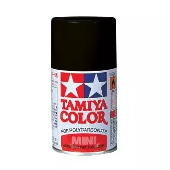 Поликарбонатный спрей TAMIYA PS-5, черная модельная краска 86005